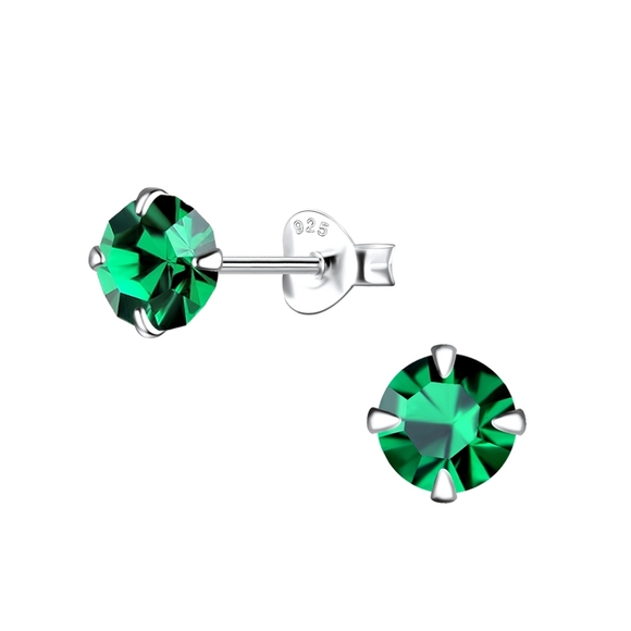 Jewelry - Emerald  Crystal Stud Earrings